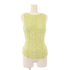 ルシェルブルー LE CIEL BLEU Jersey Skin Tank Top ジャージースキンタンクトップ クルーネック ストレッチ 36 黄緑 ライトグリーン 25A62204 /BBのサムネイル