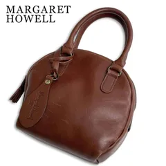 MARGARET HOWELL マーガレットハウエル 通年★ 本革 ラウンド ミニ ハンドバッグ Sz.F レディースのサムネイル