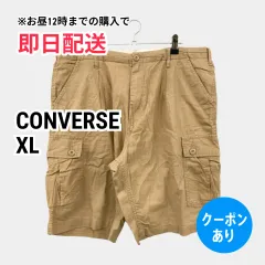 CONVERSE コンバース カーゴパンツ XL ベージュ ショート・ひざ上丈 コットン リネン・麻 無地 スタンダード レギュラー メンズのサムネイル