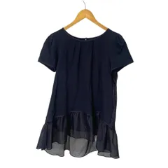トゥービーシック TO BE CHIC フレア ブラウス シャツ チュニック 半袖 W5P11-556-29 42 ネイビー ■GY43のサムネイル