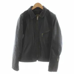 バンソン VANSON ENF レザージャケット 革ジャン 36 黒 ブラック /AN43のサムネイル