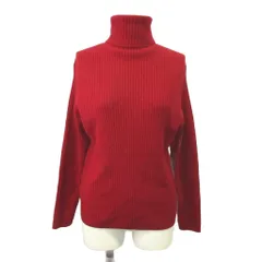 ヨウジヤマモト YOHJI YAMAMOTO ニット セーター ウール 2 赤 レッド タートルネック リブ編み 長袖 /MD ■GY62のサムネイル