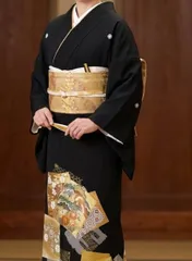 千總　黒留袖　小森織物　正絹　セットのサムネイル