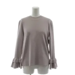 マーリエパーエフデ Maglie par ef-de ニット セーター 9 ベージュ 袖フリル ラウンドネック/AZのサムネイル