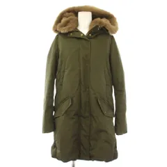 ウールリッチウーレンミルズ WOOLRICH WOOLEN MILLS COCOON PARKA ダウンコート フーディ ミドル丈 XS カーキ WWOU0645 /KHのサムネイル