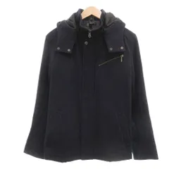 ミッシェルクランオム M.K HOMME コート スタンドカラー 起毛 ショート丈 48 紺 ネイビー /IB ■ECG004のサムネイル