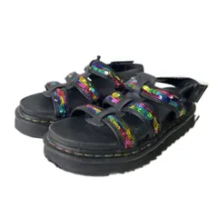 ドクターマーチン DR.MARTENS YELENA SEQUIN サンダル スパンコール ミュール UK5 ブラックのサムネイル