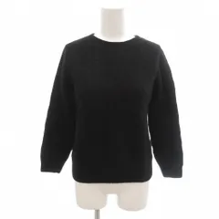 ローレンス ジェイ スミス Laurence J Smith 美品 セーター ニット ウール 34 黒 ブラック 無地 ラウンドネック 長袖 /SJ ■GY06のサムネイル