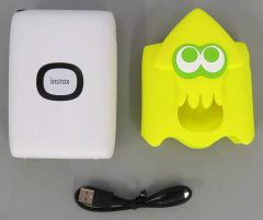 [중고] 가전 공급 오징어 & 문어 체키 프린터 instax mini Link2 스페셜 에디션 Splatoon3 디자인 실리콘 케이스 세트 [Splatoon3 (스플라툰 3)]
