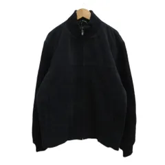 ランバン LANVIN ジャケット 上着 ブルゾン 48 黒 ブラック 長袖 フェイクスエード スタンドカラー ニット切替 FC-ME-69053 /PPのサムネイル