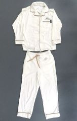 [Used] Clothing RJ (Jin) Hyokotto Marshmallow Touch Pajamas White x Beige Size M "BT21 x TERRITOIRE"