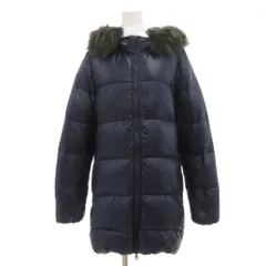 マウジー MOUSSY ダウンコート 2 紺 ネイビー フード付き フェイクファー付き 長袖 /SX ■GY59のサムネイル