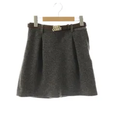 マリークワント MARY QUANT 25AW レトロロゴバックルミニスカート M グレー /DO ■OSのサムネイル