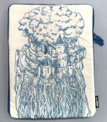 [Used] Bag, Laputa Castle Embroidered Multi-Case, "Castle in the Sky Laputa," Animage and Ghibli Exhibition ~Ghibli Started with One Magazine~ Goods