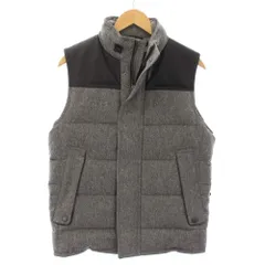 バーバリー ロンドン BURBERRY LONDON ダウンベスト 牛革 カウレザー 切替 M グレー A1F41-611-06 /TK ■ECE003のサムネイル