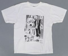 [중고] T 셔츠 파워 & 덴지 (독수리의 이름은 파워!) 주문 제작 T 셔츠 화이트 L 사이즈 [체인소맨] 소년 점프 + T 셔츠 SHOP 한정