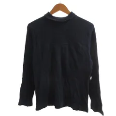 アニエスベーオム Agnes b. homme コットンニット 2 紺 ネイビー 長袖 リブ編み ハイネック ジップアップ/HWのサムネイル