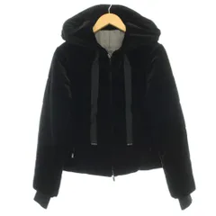 ベロアノワール バイ フォクシー ニューヨーク VELOUR NOIR by FOXEY NEW YORK Velour Jacket ベロア ジャケット 中綿 パーカー ブルゾン 38 黒 ブラック 40138 /☆Gのサムネイル