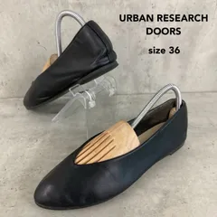 URBAN RESEARCH DOORS アーバンリサーチドアーズ 36 23cm Vカットパンプス フラットシューズ フラットパンプス ぺたんこ プレーンパンプス 靴 ブラック 痛くない 歩きやすい 通勤 オフィス ローヒール シンプル ★ ■■のサムネイル