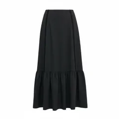 未使用品 BORDERS at BALCONY  RESORT FRINGE SKIRT コットン リゾートフリンジスカート ブラック 38 BD2311-3H-37のサムネイル