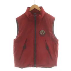 トミーヒルフィガー TOMMY HILFIGER ダウンベスト ジップアップ ロゴ ワッペン L 赤 レッド 0586489-5498 /AN57 ■ECD004のサムネイル