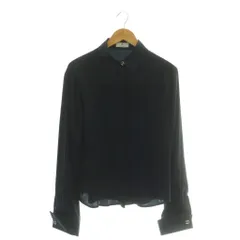 アイグナー AIGNER シャツ ブラウス 長袖 サテンシャツ ロゴ I46 ブラック /DF ■GY18のサムネイル