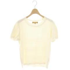 ランセル LANCEL サマーニット セーター 半袖 シルク混 M アイボリー /ES ■GY60のサムネイル