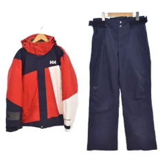 ヘリーハンセン HELLY HANSEN スキーウェア スノボウェア スキージャケット パンツ M 赤 レッド 紺 ネイビー ■ECE003のサムネイル