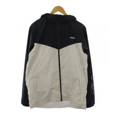 フィラ FILA ジャケット 上着 0 白 ホワイト 紺色 ネイビー フード 長袖 /LP ■GY99のサムネイル