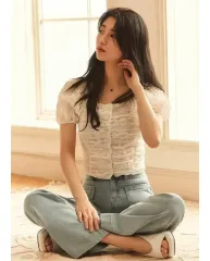 GUESS ゲス シャーリング 白 ブラウス SUJI ブラウスのサムネイル