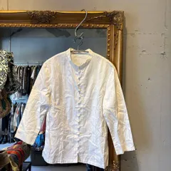 【東あずま店　併売品】 mademoiselle NONNON マドモアゼルノンノン ホワイト オフホワイト アイボリー 白 シロ　ブラウス シャツ トップス　レディース　blouse　shirt　Tops　ladiesのサムネイル