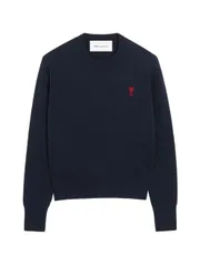 AMI PARIS AMI DE COEUR ウールクルーネックセーター 送料無料のサムネイル