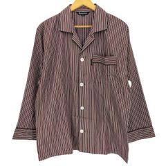 アクアスキュータム AQUASCUTUM ストライプ コットン 長袖 オープンカラーシャツ メンズ import：M のサムネイル