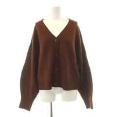 シンゾーン Shinzone 22AW CAPELIN KINT CARDIGAN ケープリン ニット カーディガン 長袖 Vネック ウール F0 茶 ブラウン 22AMSNI11 /KUのサムネイル
