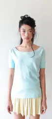 ウォニ着用 shop faerie rib half top ミント色 半袖Tシャツのサムネイル