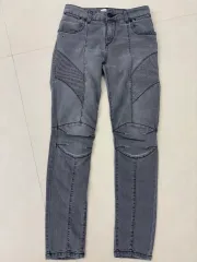 百貨店購入 BALMAIN バルマン バイカーデニム デニム ズボン レディース 25のサムネイル