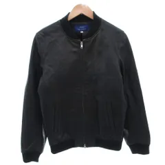 アイテムズ アーバンリサーチ ITEMS URBANRESEARCH レザージャケット ブルゾン 38 黒 ブラック 長袖 リブ襟 無地 /TL ■ECG005のサムネイル
