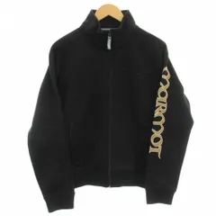 マーモット MARMOT ジャージ トラックジャケット 裏フリース ジップアップ ロゴ S 黒 ブラック /☆Gのサムネイル