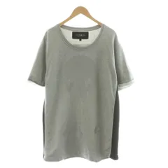 ハイドロゲン HYDROGEN Tシャツ チュニック 半袖 スウェット プルオーバー スカル プリント L グレー /NQのサムネイル