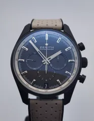 中古 ゼニス ZENITH クロノマスター エルプリメロ レンジローバー 24.2040.400/27.R797 アルミニウム ブラック文字盤 自動巻 メンズ 腕時計のサムネイル