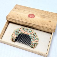 クリスチャンディオール ロゴ入り コーム くし ブラウン ウッド【美品