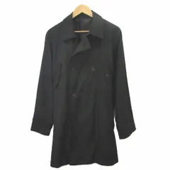 コムサイズム COMME CA ISM トレンチコート L 黒 ブラック ダブルブレスト 長袖 無地 /NP ■GY70のサムネイル