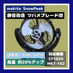 静音改造ファン マキタ スノーピーク 充電式ファン CF102D「ツバメ