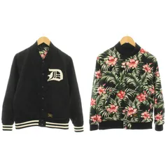 ダブルタップス WTAPS チームJK TEAM JK リバーシブルジャケット ブルゾン アウター ハイビスカス柄 黒 ブラック 緑 グリーン 151GWDT-JKM05 /YTのサムネイル