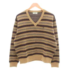 マンシングウェア MUNSINGWEAR Grand Slam 美品 ニット セーター ウール 2 茶 ブラウン Vネック /NL ■GY61のサムネイル