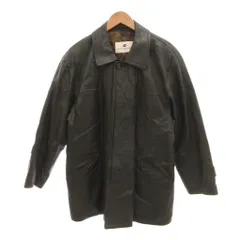 バルマン BALMAIN ピエールバルマン PIERREBALMAIN リアルレザーコート シープスキン 比翼 L ダークグリーン /YJ ■GY18のサムネイル