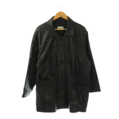カステルバジャック CASTELBAJAC レザージャケット 革ジャン ステンカラー L ブラック /CX ■GY49のサムネイル