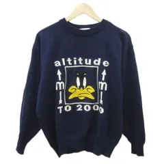 カステルバジャック CASTELBAJAC ニット セーター 紺 ネイビー 長袖 クルーネック ダフィー・ダック /YS14 ■GY99のサムネイル