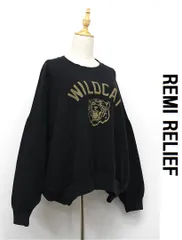 D654/美品 REMI RELIEF ROOPTOKYO トレーナー 黒染めのサムネイル