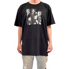 オリジナル ビッグ Tシャツ 007 歴代ジェームズボンド ショーンコネリー ロジャームーア ティモシーダルトン ピアースブロスナン ダニエルクレイグ 黒 ブラック 2XL(3L) 3XL(4L) 4XL(5L) 5XL(6L) オーバーサイズ ユニセックス